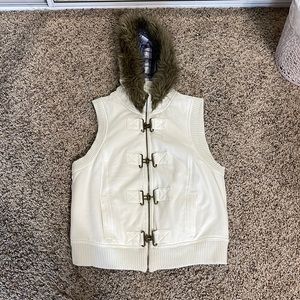 Y2K Mudd Vest with Fur Hood
